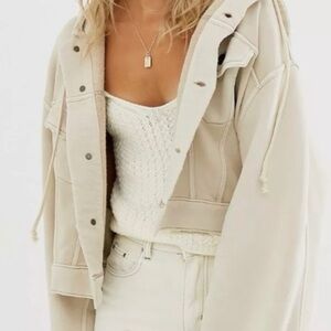 Free People Tan Utility Jacket